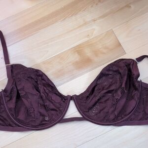 La SENZA Lace Underwire Bra in Rich Brown